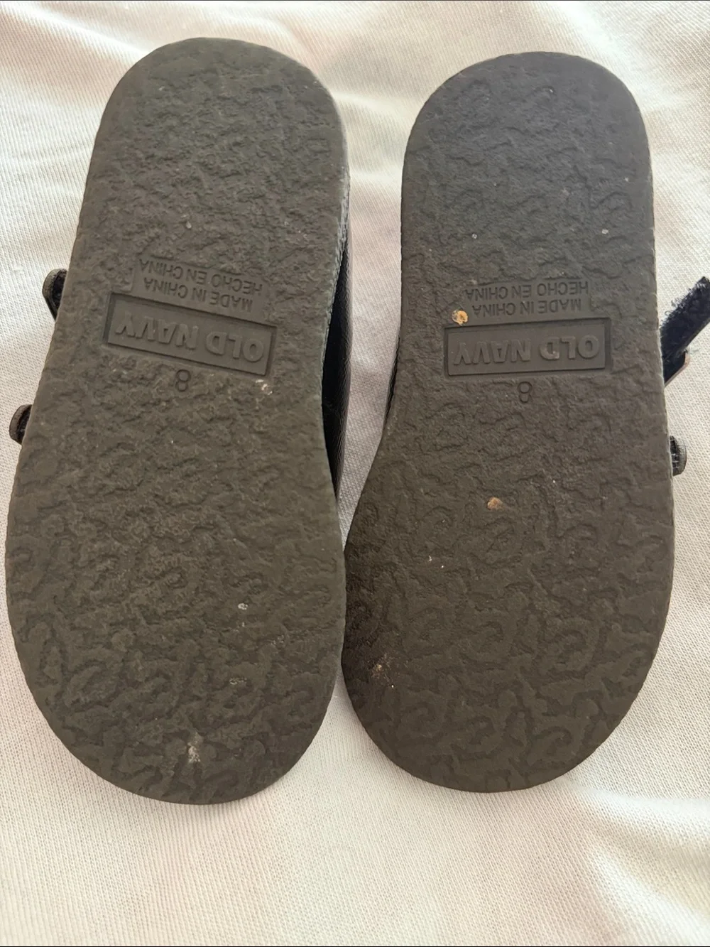 Old Navy Black Patent Double-Strap Mary Jane Shoes